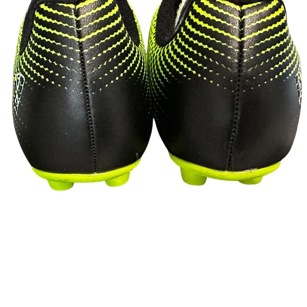 Zentic Soccer Cleats Outdoor Training Neon‎ Green Black Shoes Size 4.5
